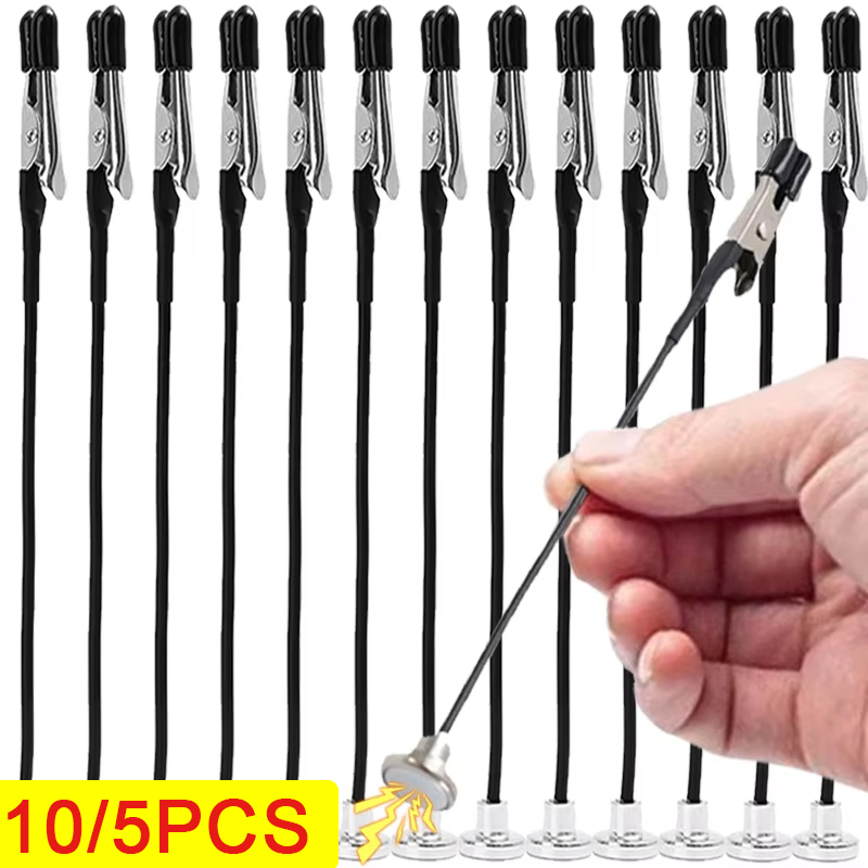 10/5 Peças de Clipes Magnéticos Tipo Jacaré, Suporte de Base para Pintura de Modelos, Grampo Flexível de Metal para Cartões de Preço e Fotos, Acessório para Aerografia