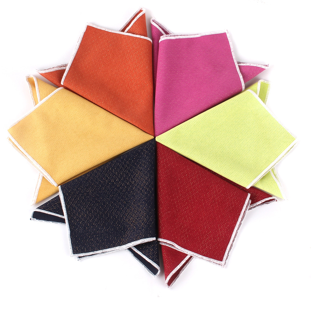 Toalha de peito monocromática para homens e mulheres, bolso quadrado, lenço cavalheiro, toalha de terno para casamento, nova