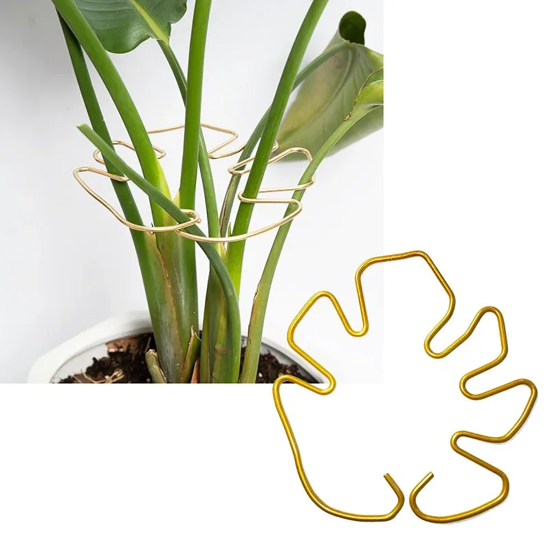 モンステラ型植物サポートポール、頑丈な合金サポートパイル、簡単な取り付け、中小規模の植物用の装飾スタンド