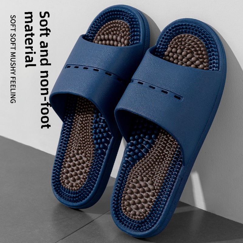 Ciabatte Massaggianti da Uomo Estive per Interni, Bagno, Terapia dei Punti di Agopuntura, Sandali Antiscivolo, Scarpe da Uomo
