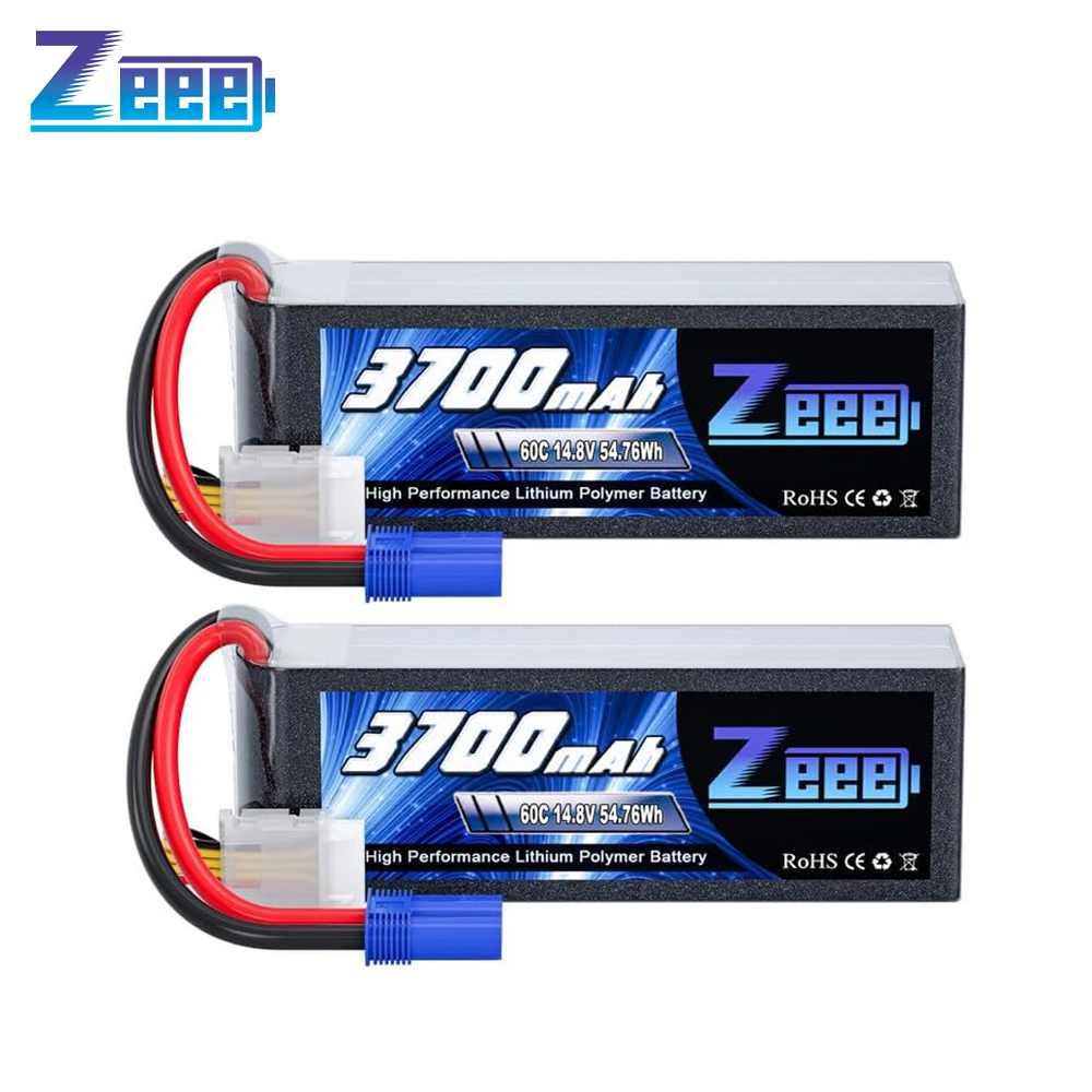 Zeee 4S Lipo Batterij 14.8V 60C 3700mAh Softcase met EC5 Plug voor RC Auto's Boot FPV Drone Batterij UAV Vliegtuig Helikopter Onderdelen