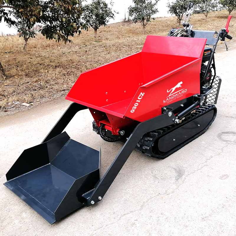 Fabricantes de carrinhos de rodas da China Mini Dumper personalizado 800kg Micro Tipper Pequeno transportador 500KG Caminhão basculante elétrico de esteira rolante