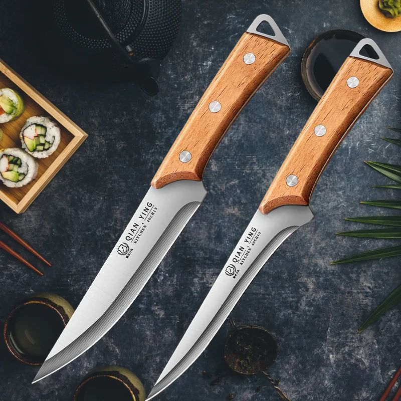 High manganese steel butcher knife, bone-removing kitchen knife, used for slaughtering sheep, cutting pork and peeling animals