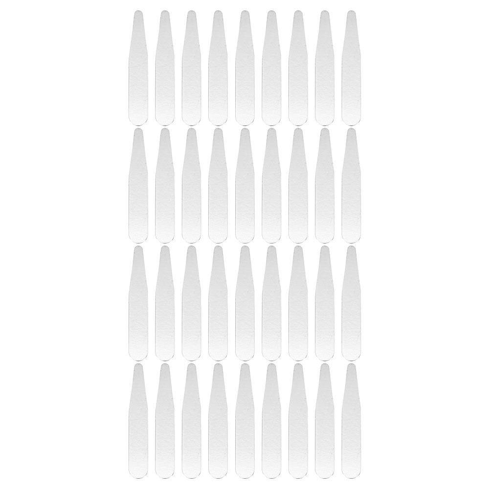 36個入り メンズシャツ用襟スタイラー ステンレス製襟留め具 毛玉防止加工 完璧なフィット感 ドレスシャツの襟に最適