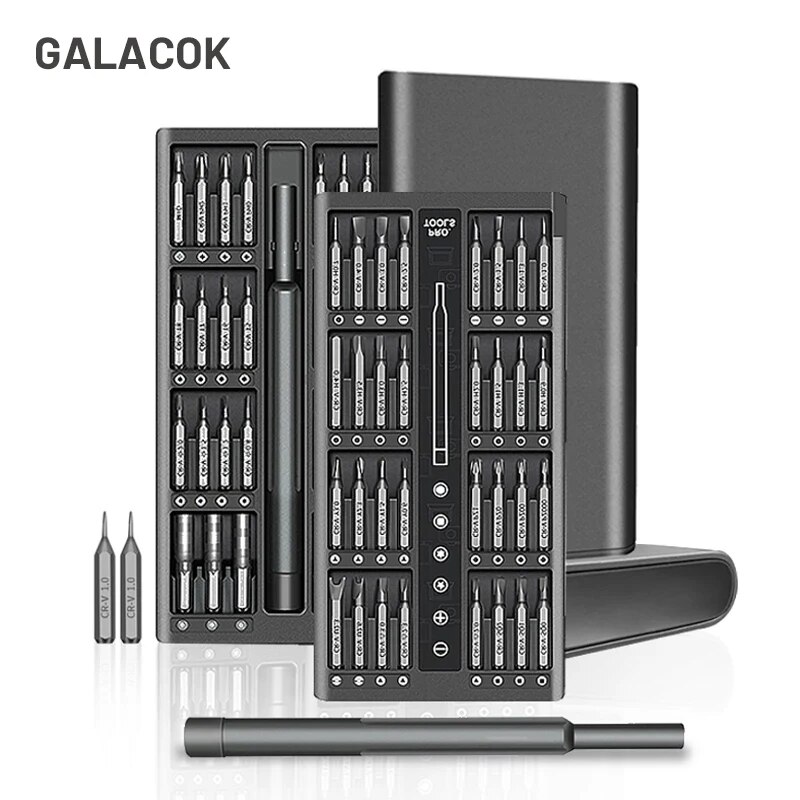 Juego de destornilladores de precisión 63 en 1, Kit de herramientas de reparación manual para el hogar, brocas Phillips magnéticas para iPhone, Xiaomi, cámara, gafas, reloj