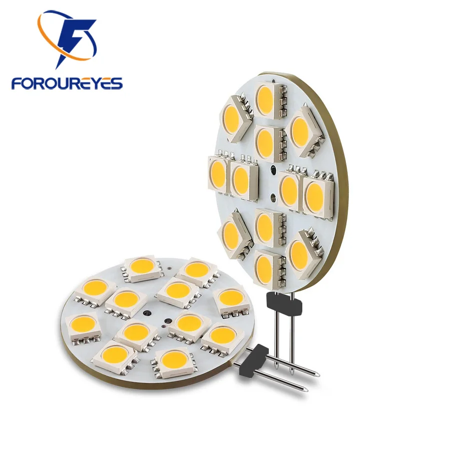 Der niedrigste Preis G4 LED-Glühbirne mit runder Dunstabzugshaube, 12 V, SMD5050, 6/9/12/24 LEDs, LED-Bootslicht, weiß/warmweiß