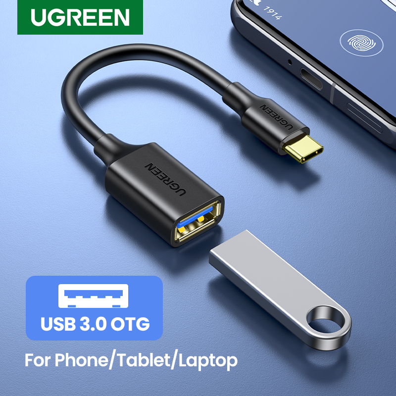Ugreen USB C ถึง USB อะแดปเตอร์ OTG สายเคเบิล USB ประเภท C ชายไปยัง USB 3.0 2.0หญิงอะแดปเตอร์สำหรับ macBook Pro Samsung Type-C Adapter