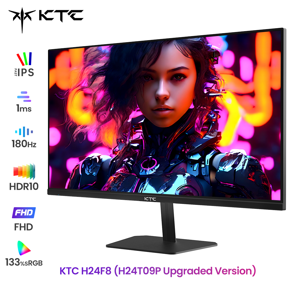 Monitor de juegos KTC H24T09P versión mejorada, 2024 ", 23,8Hz, 180x1920 de resolución