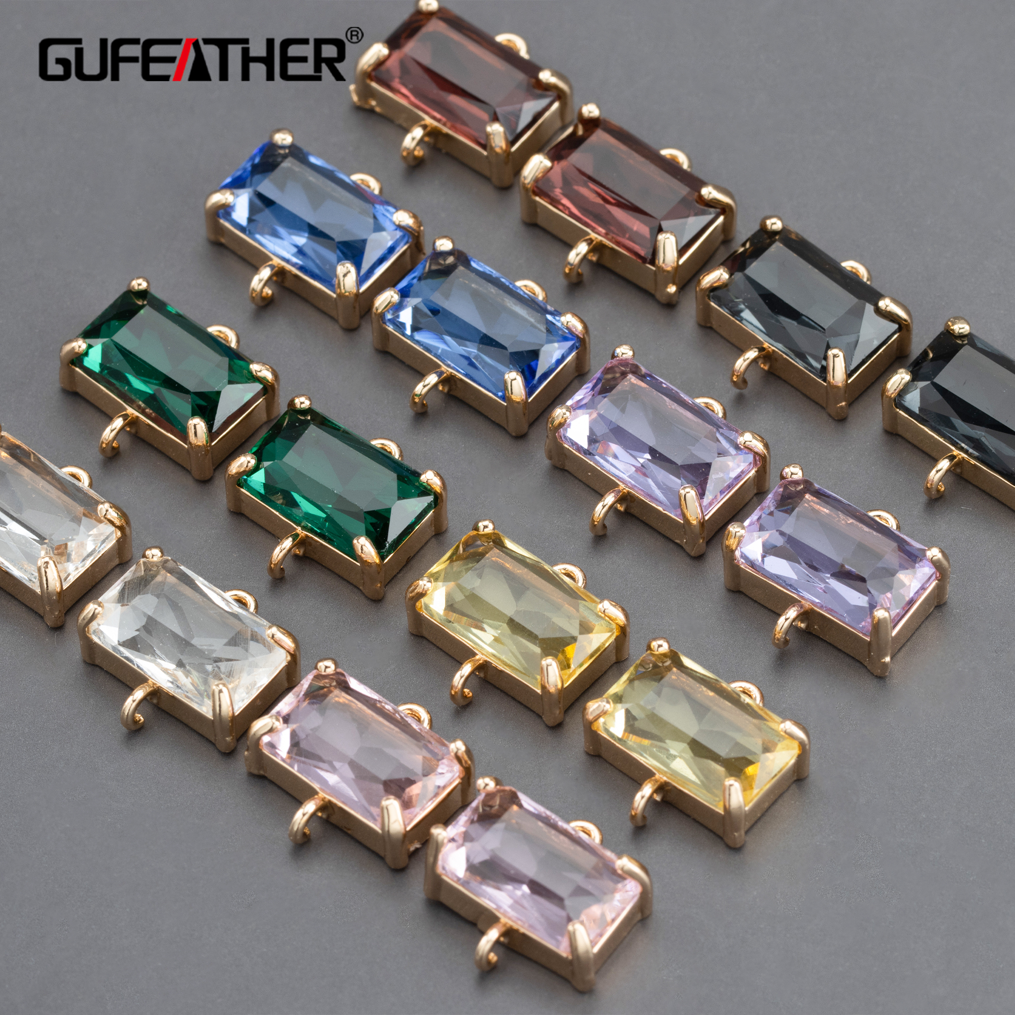 GUFEATHER M629,เครื่องประดับ,จี้แก้ว DIY,HAND Made,เครื่องประดับ,แหวนกระโดด,ต่างหู DIY,เครื่องประดับ,10 ชิ้น/ล็อต
