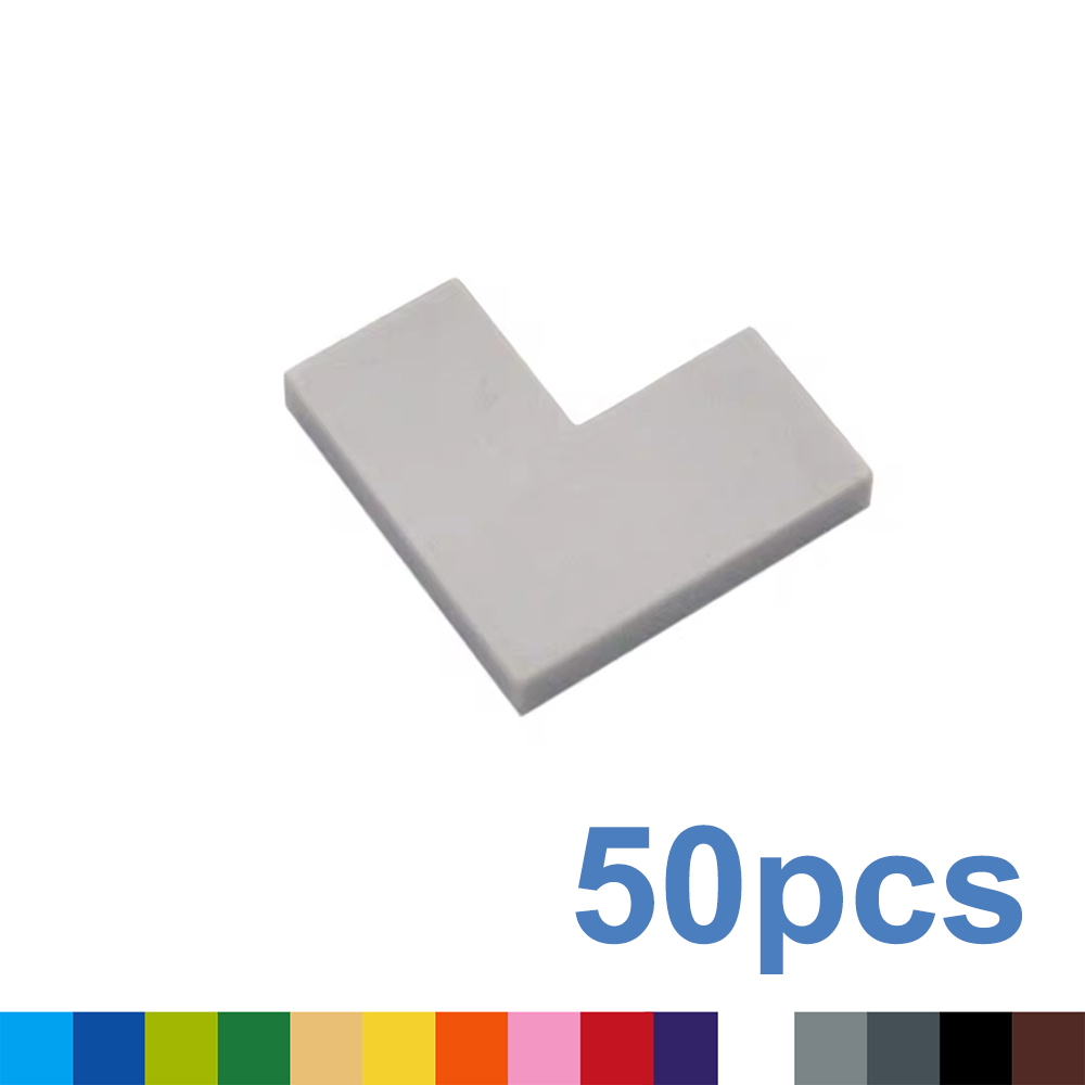 50 Uds DIY bloques de construcción finos y lisos 1 + 2 puntos figura juguetes educativos creativos para niños tamaño Compatible con 14719 ladrillos