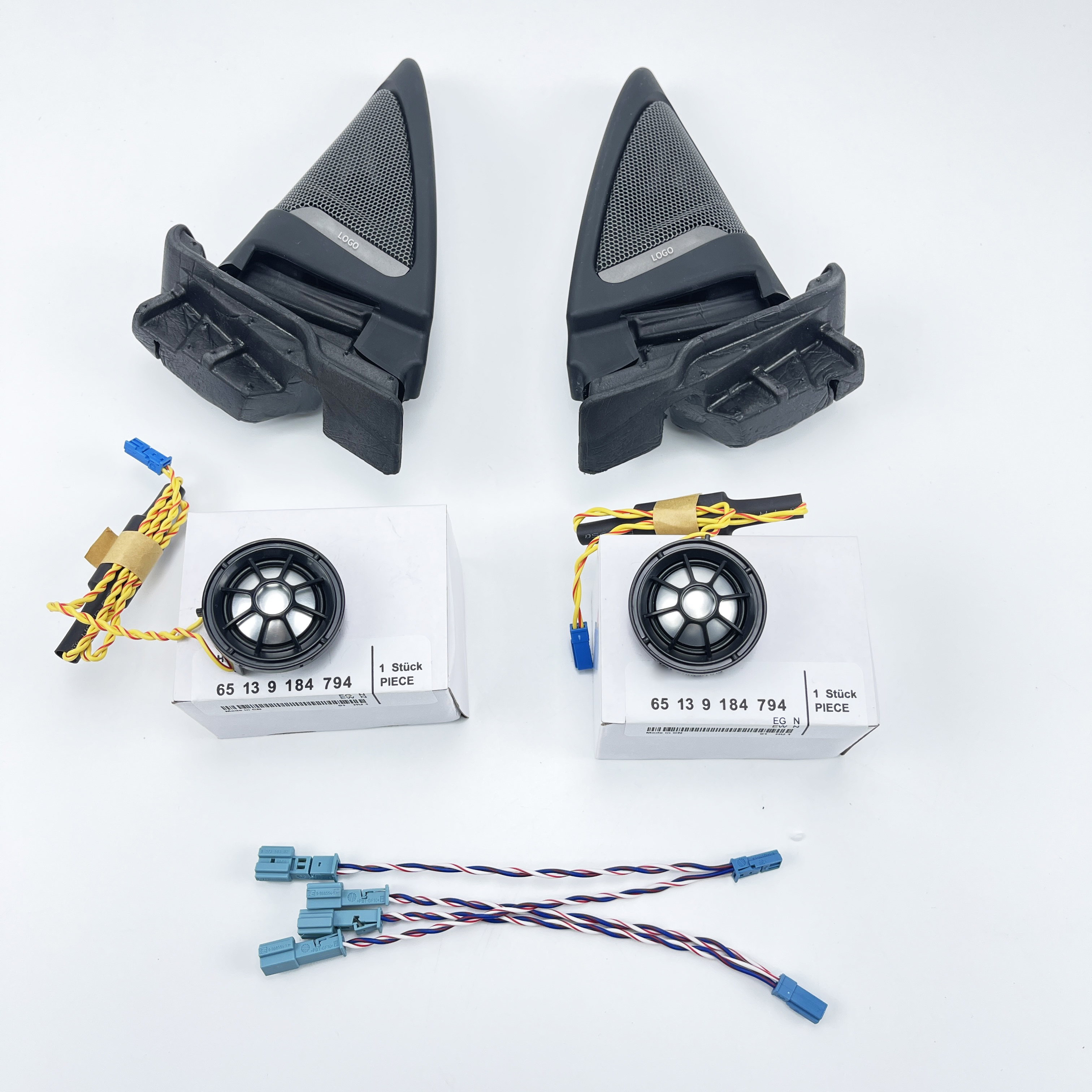 Couvercle de haut-parleurs de twecirculation de porte avant pour BMW, haut-parleur, klaxon, accessoires de modification audio, kit stéréo de musique, série F32, F33, F36, 4