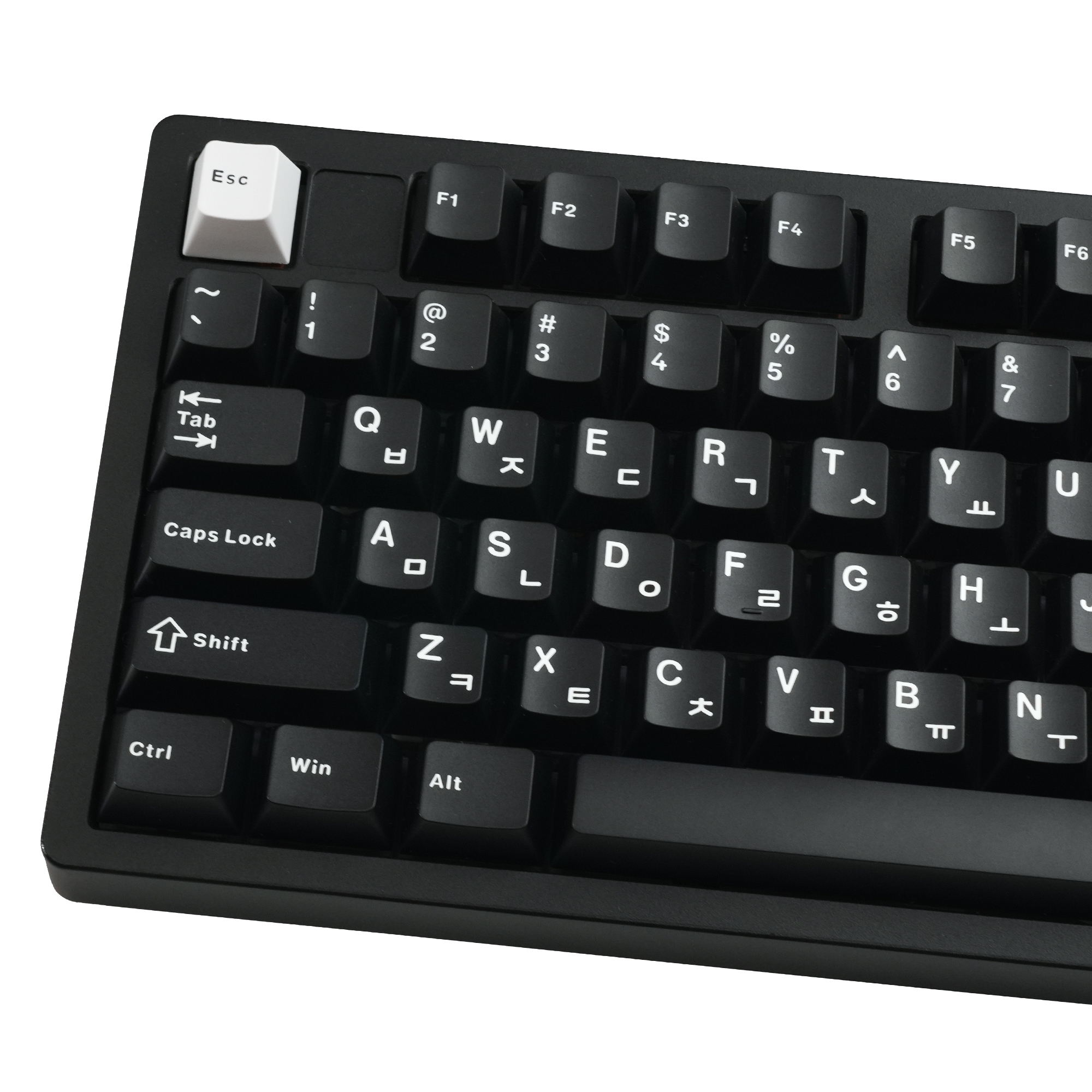 XVX Black Keycaps Cherry Profile PBT Keycap Double Shot Korean keycap for Gaming Mechanical Keyboard 133 Keys