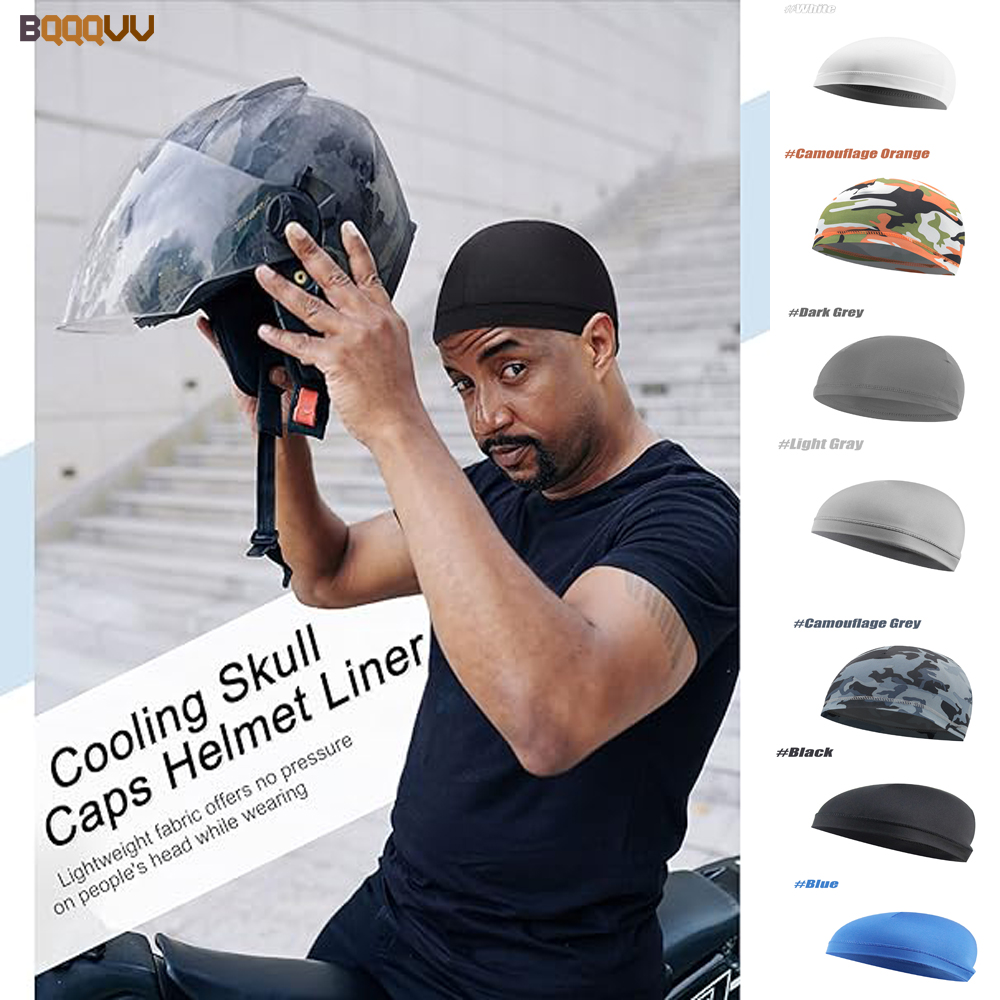 1PC Sommer Kühlung Schädel Kappen Helm Liner Anti-UV Anti-Schweiß Wicking Radfahren Laufen Motorrad & Reiten unter Schutzhelm Liner