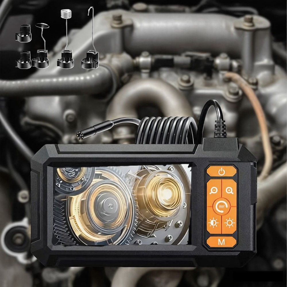 Cámara endoscópica Industrial pantalla de 4,3 pulgadas HD1080P USB lente de 8MM 8 LED 2M-10M cámara boroscopio de inspección de tuberías de coche impermeable