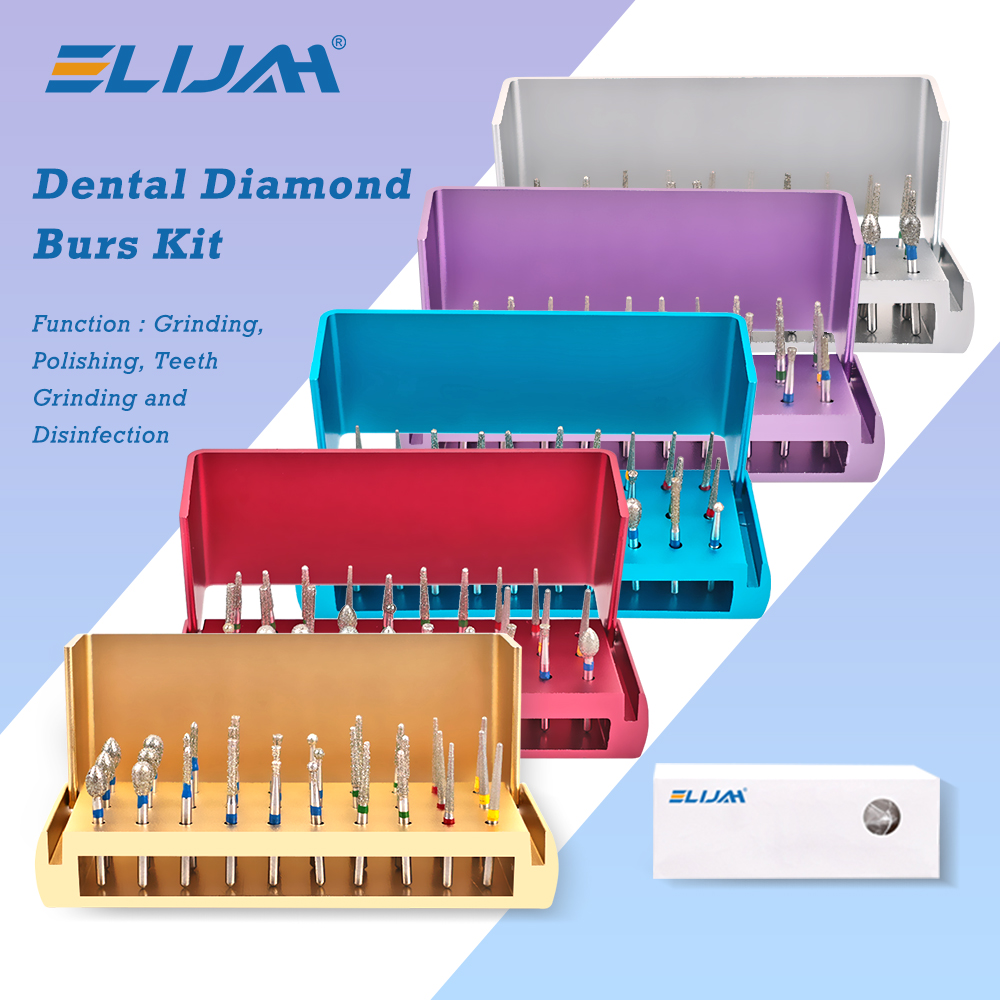 ELIJAH ทันตกรรม Burs เจาะ Handpiece ความเร็วสูงอลูมิเนียมฆ่าเชื้อบล็อกฆ่าเชื้อที่อุณหภูมิสูงสําหรับอาชีพทันตกรรม