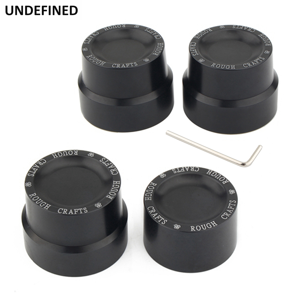 Motorcycle Front Rear Axle Nut Cover Caps CNC Black For Harley Touring Road Glide Low Rider Sportster Iron 883 XL1200 Softail