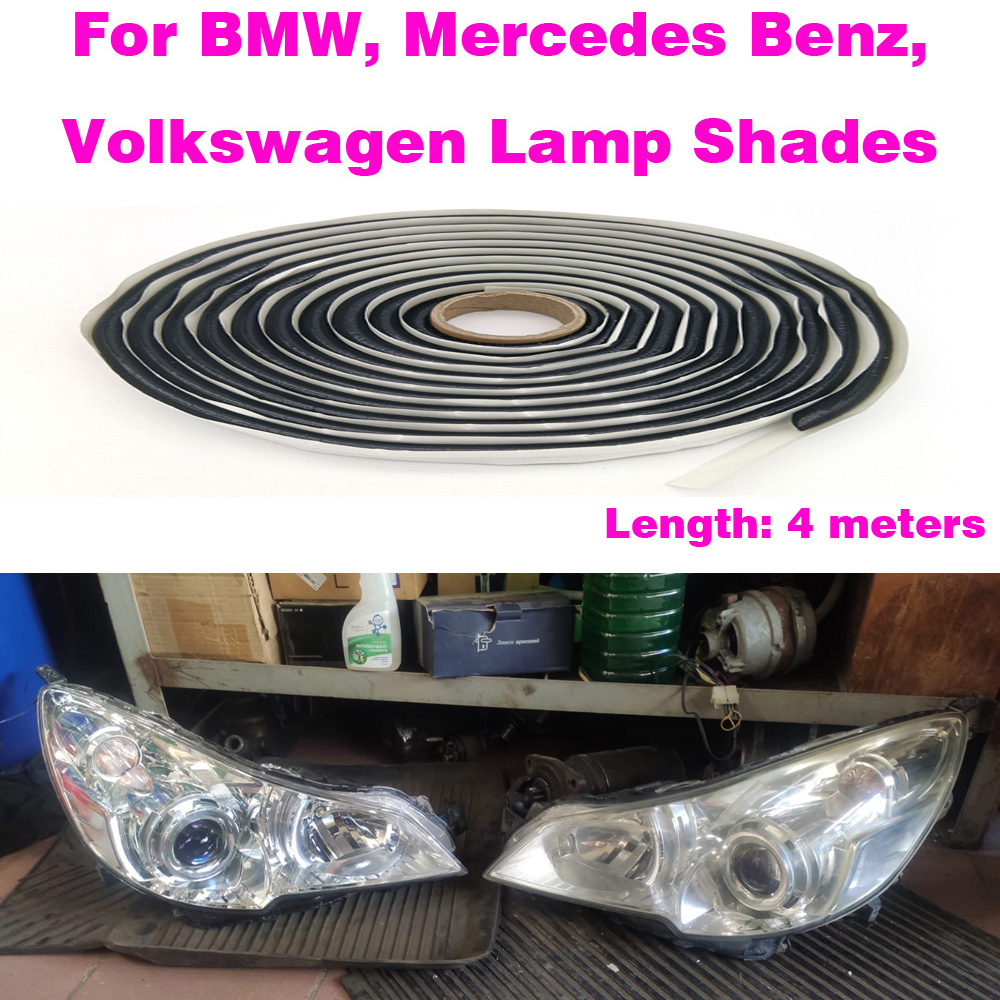 4M ไฟหน้ากาวสีดํายางบิวทิลกาวไฟหน้า Sealant Retrofit Reseal Hid ไฟหน้าไฟท้าย SHIELD กาวเทปกันน้ํา
