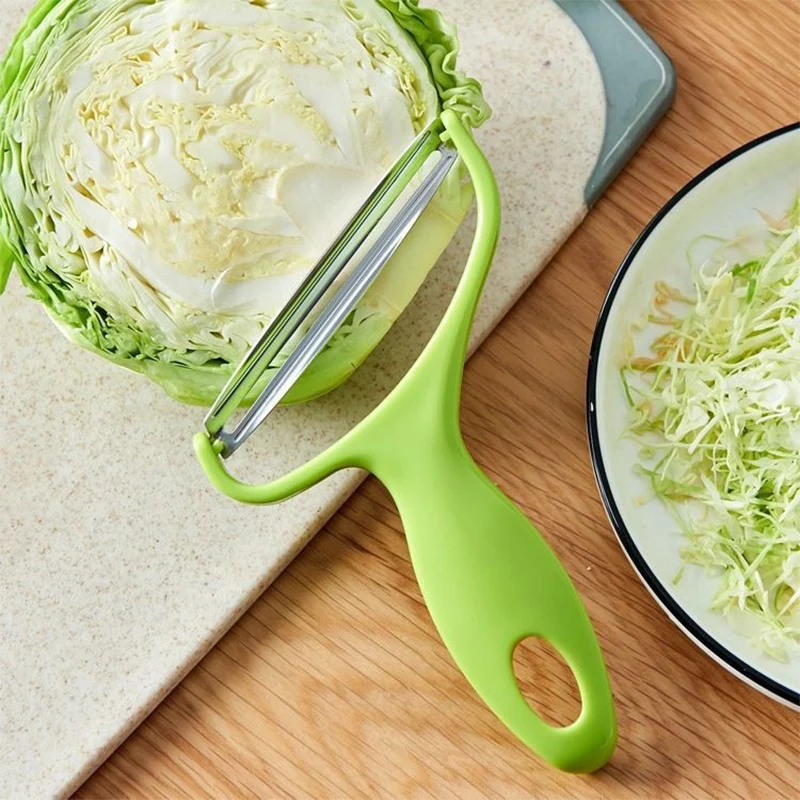 Descascador de legumes frutas faca de aço inoxidável raladores de repolho salada fatiador de batata acessórios de cozinha ferramentas de cozinha boca larga