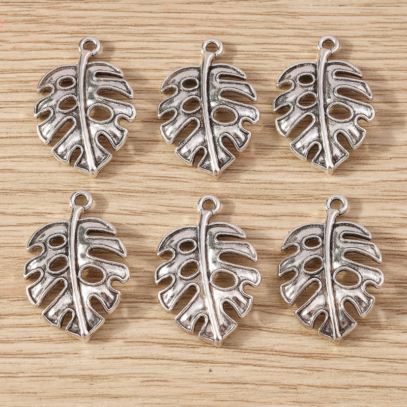 20 Stuks 18X27Mm Vintage Zilver Kleur Legering Boom Bedels Hangers Voor Sieraden Maken Oorbellen Kettingen Diy Ambachten Benodigdheden