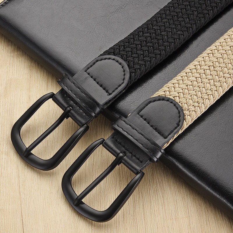 Ceinture élastique tissée décontractée pour hommes, pour l'escalade en plein air, le travail d'entraînement, la mode, pour femmes, associée à une ceinture en jean