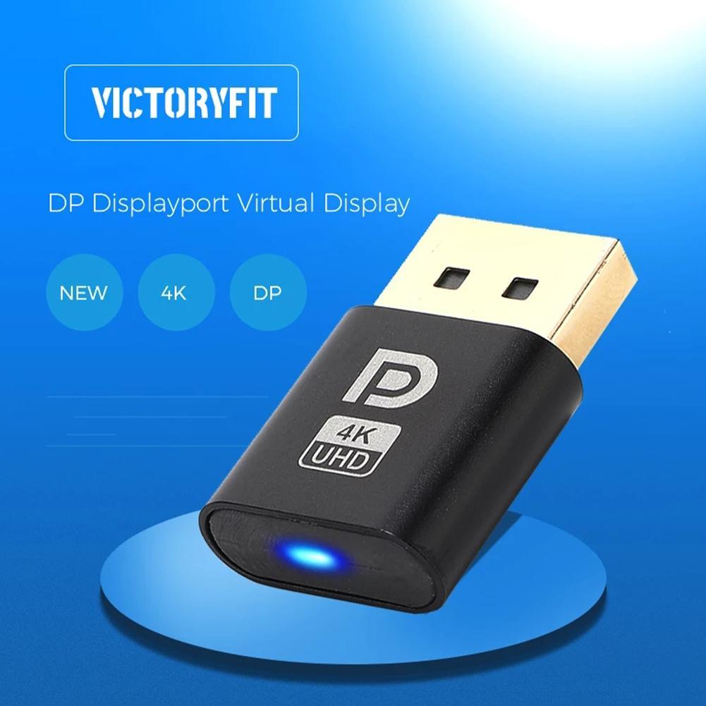 4K Displayport Dummy Plug DP Virtual Display Adapter DP Dummy Plug EDID Headless 4K DP Displayport Virtual Display Zubehör