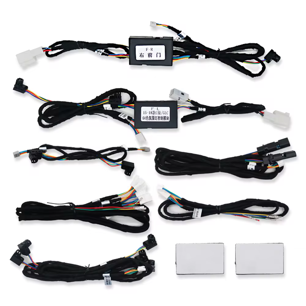 Для Mercedes Benz W205 X253 GLC Ambient Light Original 3 Colors Upgrade 64 Colors Ambient Light Cable LED Module Decorate Lamps