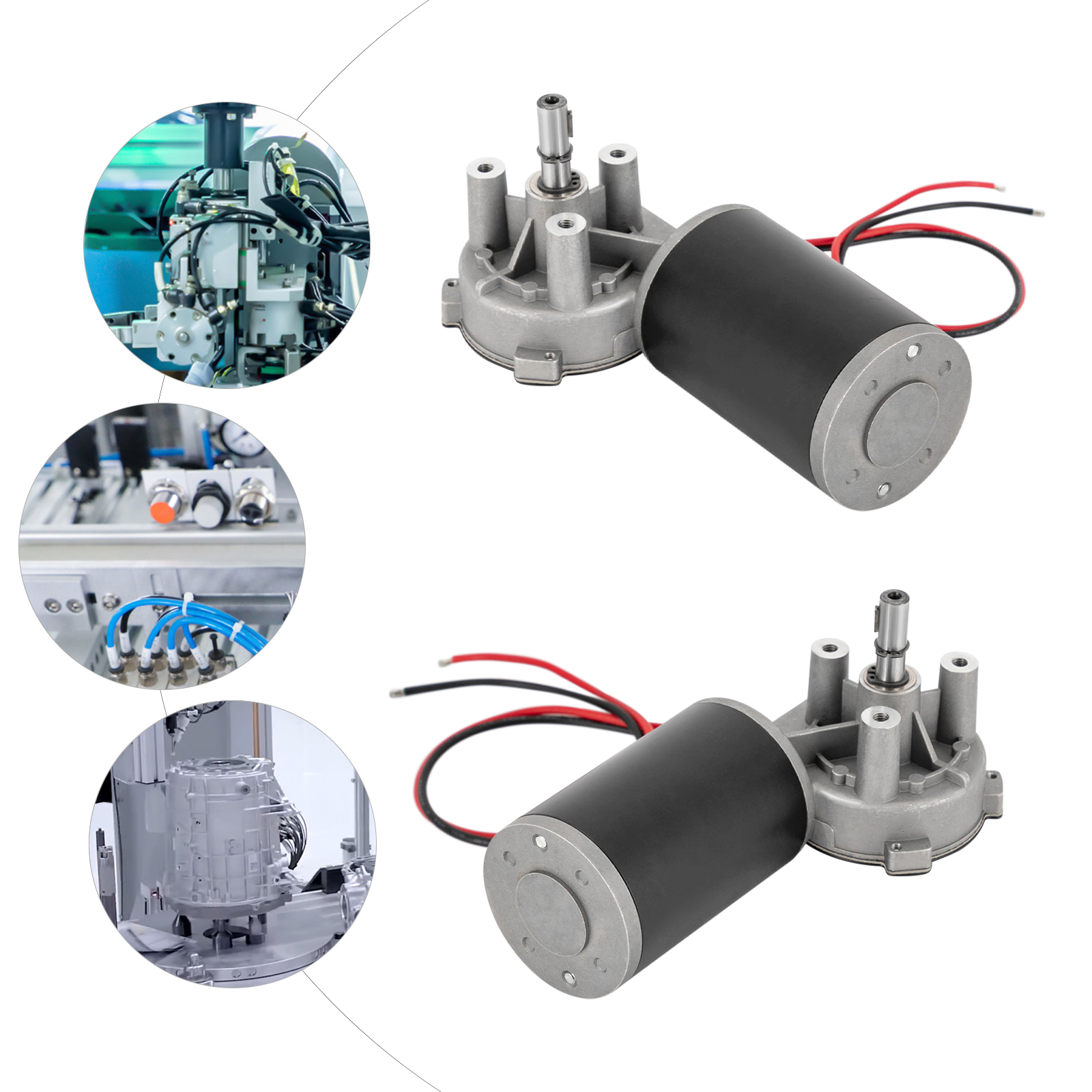 Mikrosilnik prądu stałego Silnik przekładniowy prądu stałego Elektryczny motoreduktor Silnik redukcyjny prądu stałego Silnik samoblokujący Lewy/prawy (wyłączany) 80W-24V 220RPM