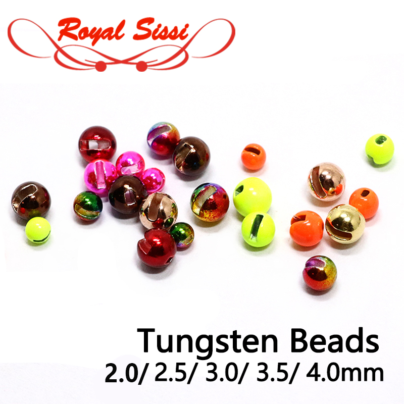 Heißer Verkauf: 20 Stk./Beutel Bunte geschlitzte Wolframperlen 2mm-3mm-4mm – Sinker-Jig-Nymphen-Kopfperlen-Bindematerialien für Grauelfliegen- und Forellenfliegenbinden
