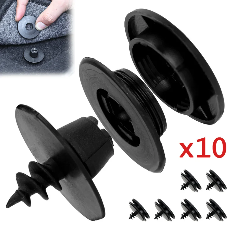 10pcs Anti-slip Car Mat Carpet Clips Interior Foot Mat Fixing Buckle Clamps Floor Holders Sleeves Non-slip Fastener Fixer