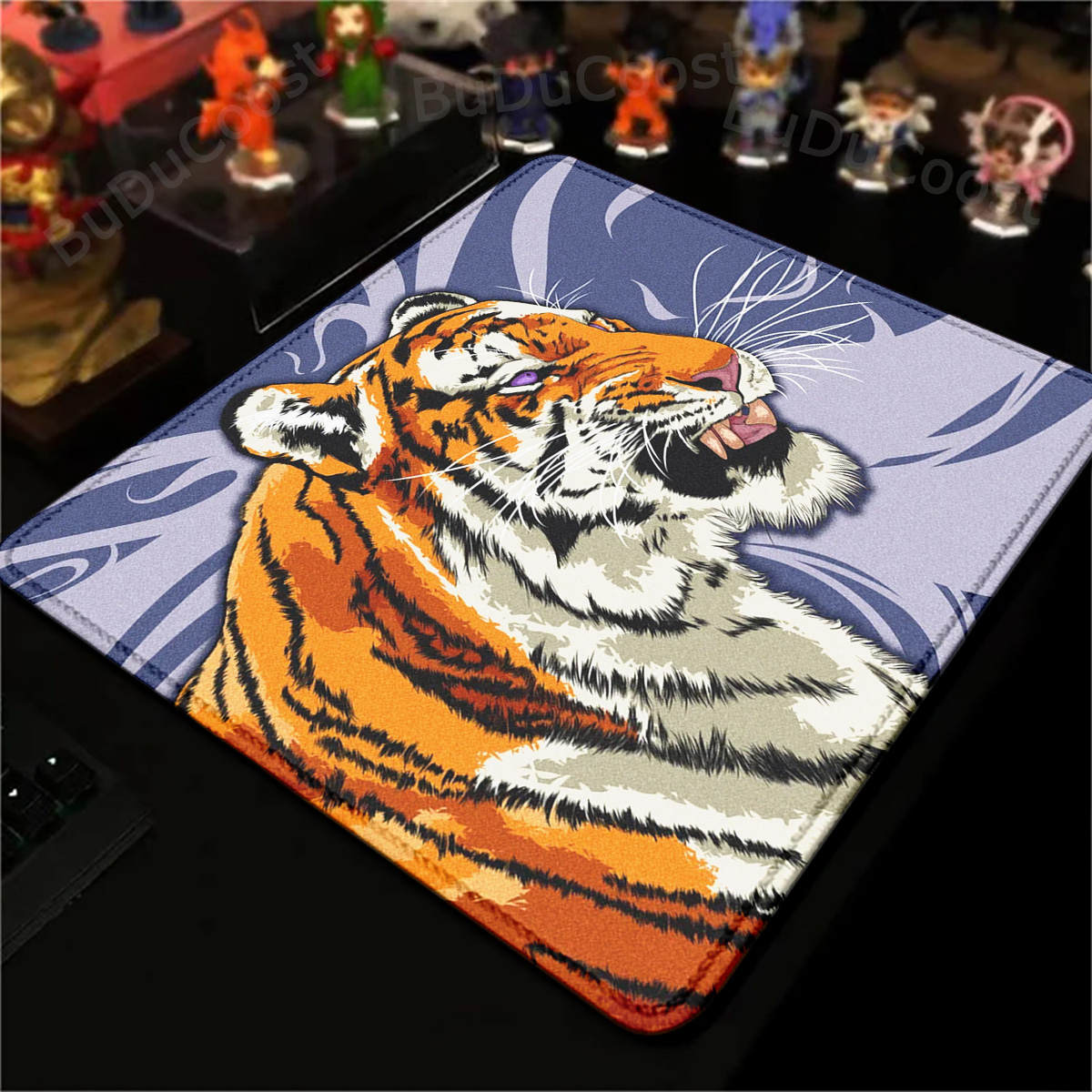 New Anime Tiger Gaming Antislip Mouse Pad 25x29cm Keyboard Table Pad For PC Gamer Desktop Decoration Office XS Small Deskmat Rug