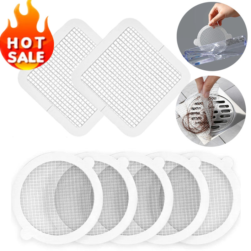 Filtro antibloqueo para fregadero, tapón de salida de alcantarillado, pegatina para drenaje de suelo, recogedor de pelo, productos de limpieza del hogar, 1/20 Uds.