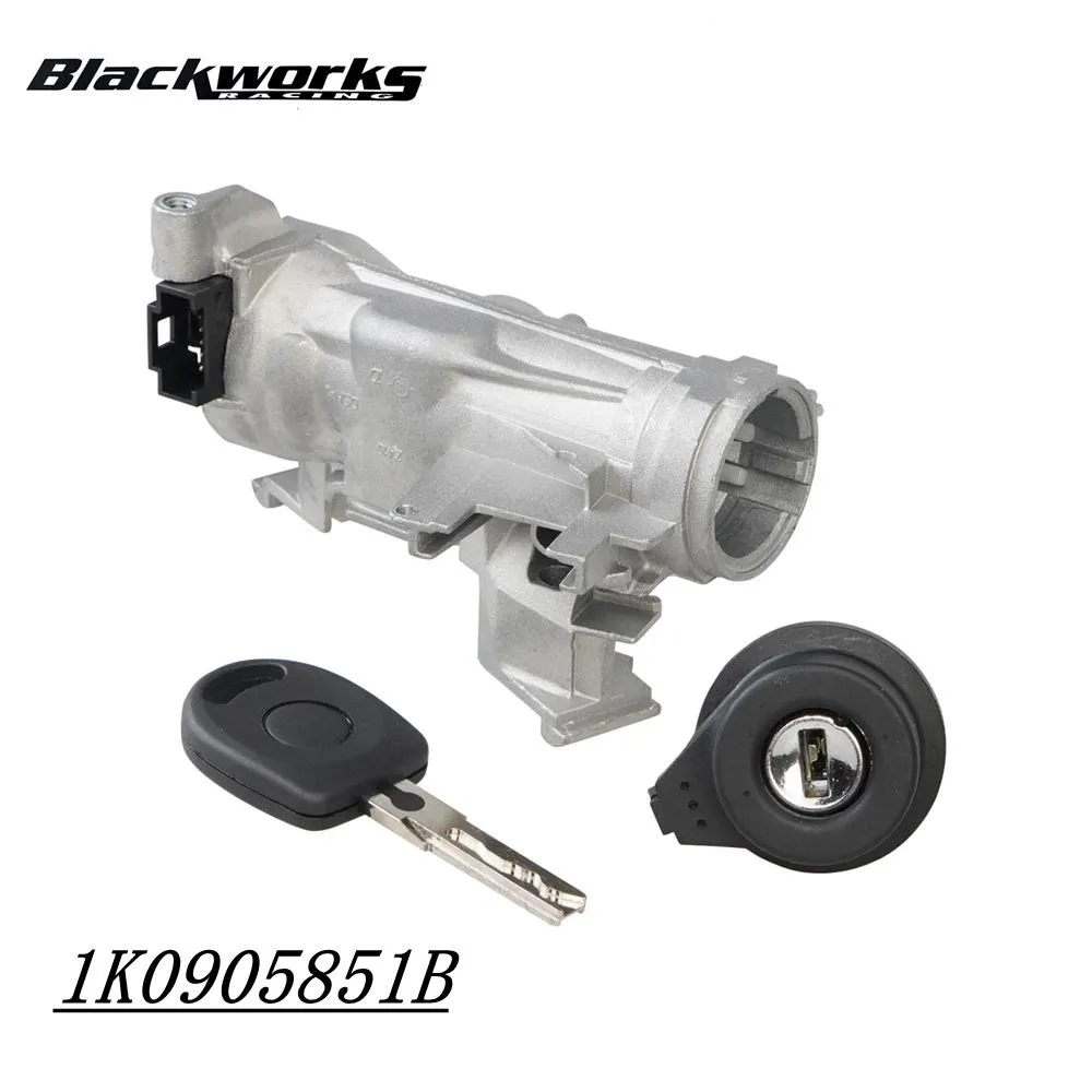 1K0905851B Ignition Starter Switch Steering Lock Cylinder&Key FOR Audi A3 8P Touran Tiguan Caddy 2KΒ VW Golf 2004-2013 MK5 MK6