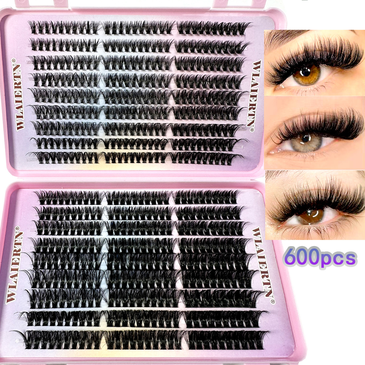 Faux Nertsen Wimpers 540 Cluster C Gekruld 9-16mm Gemengde Natuurlijke Wimper Extension 3D Russische Strip Persoonlijke Wimper make-up Tool