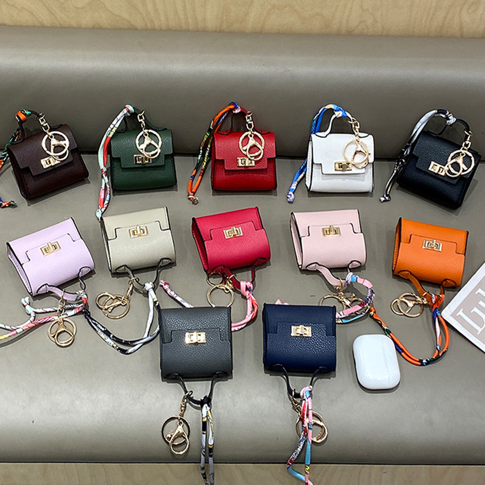 Mini quadrado saco de couro charme saco pingente luz luxo bonito saco pingente moda decoração acessórios criativo chaveiro moeda bolsa