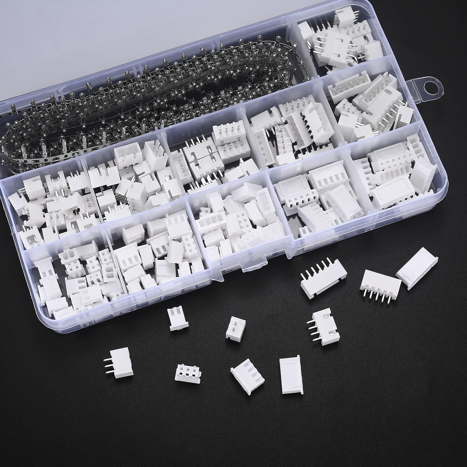 Kit de conectores de JST-PH de 230 Uds., 2,0mm con cabezal de Pin hembra de 2,0mm, adaptador de conector de carcasa de 2/3/4/5 pines, Kit de terminales de enchufe