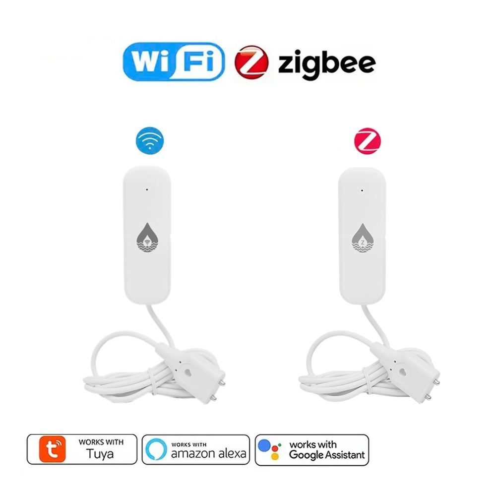 Czujnik wycieku wody Tuya Zigbee, detektor wycieku wody WIFI, sterowanie aplikacją Smart Life, alarm, detekcja wycieku wody, powiadomienie o zalaniu, bezpieczeństwo