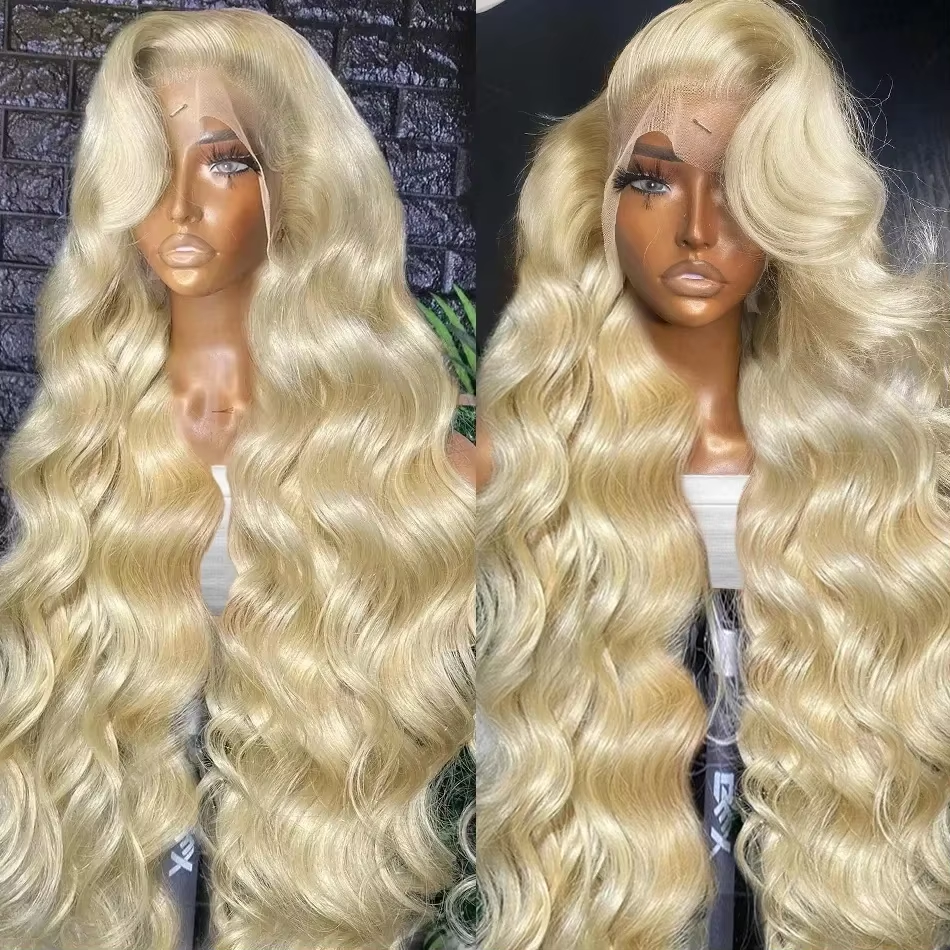 30 36 40 Inch 613 Blonde Wig 250 Density 13x6 HD Lace Frontal Human Hair Wigs Body Wave 13x4 HD Lace Front Wig For Black Women