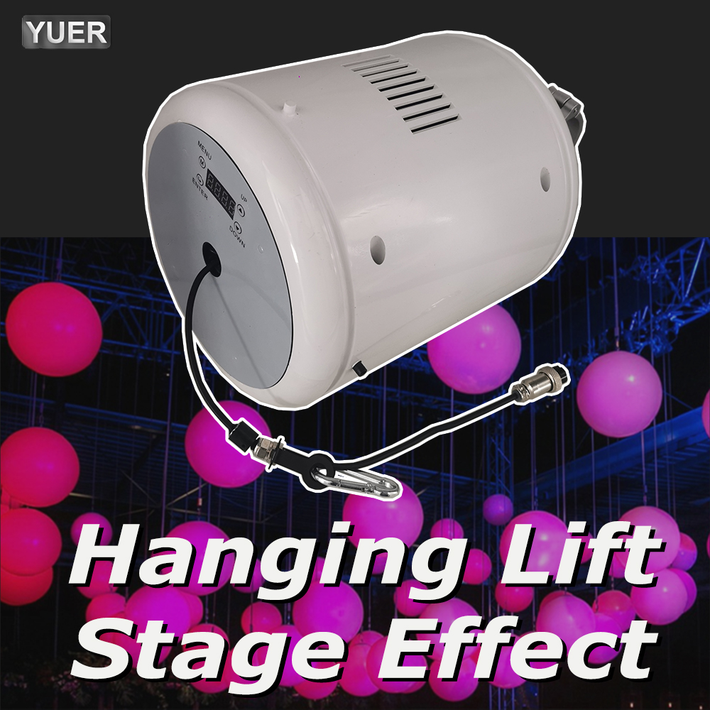YUER lampu gantung bola angkat 0-4m, lampu panggung kinetik ajaib 3D untuk panggung DJ, pesta, acara dikirim dari Eropa