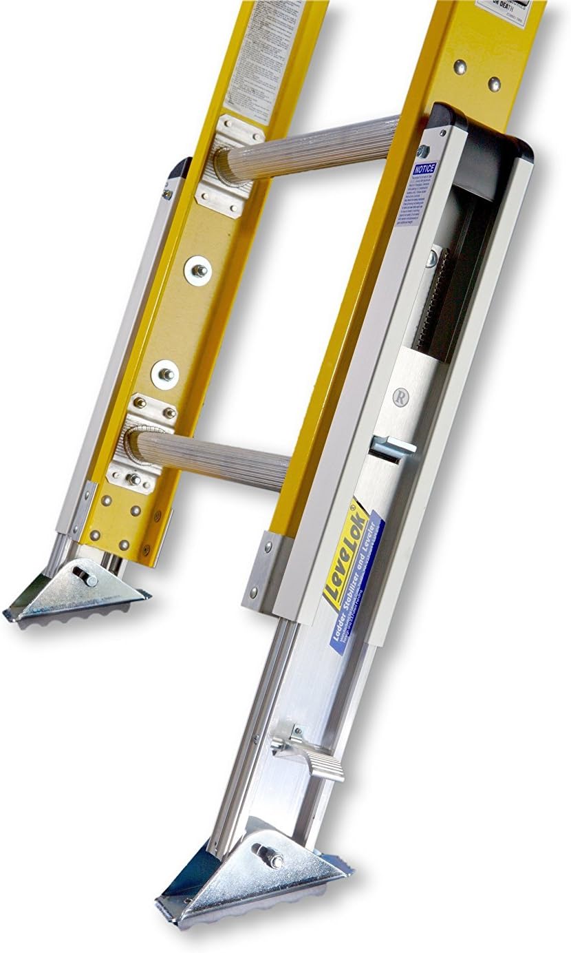 Adjustable Ladder Levelers for Uneven Surfaces - 2 Legs Complete Kit, Easy Installation