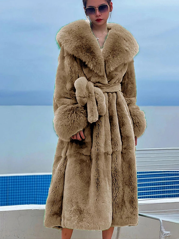 2024 lange Nerz mäntel Frauen Pelz mäntel Winter Outwear Kunst pelz Jacke weibliche Langarm Damen lässig Overs ize Pelzmantel Parkas