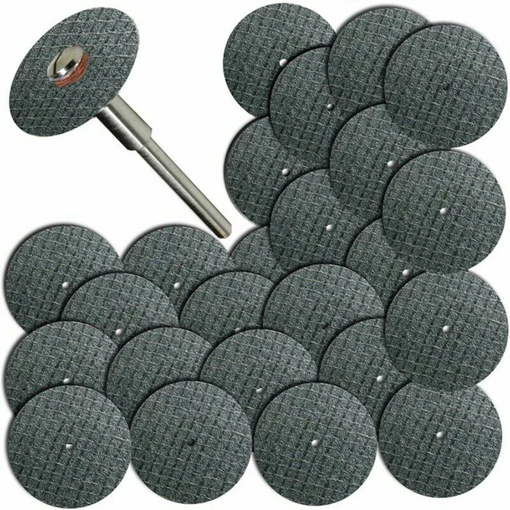26 stücke 1/8 zoll Schleif Trennscheibe Dorn Fiberglas Verstärkte Trennscheibe Drehscheiben Säge Schneiden Dreh Werkzeug Sägeblatt