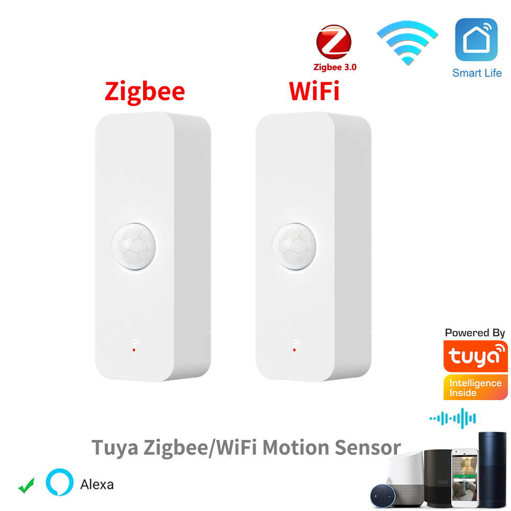 Tuya WiFi Zigbee PIR Датчик Движения Умный Дом Инфракрасный Детектор Человеческого Тела Alexa Совместимый Домашняя Безопаснос...