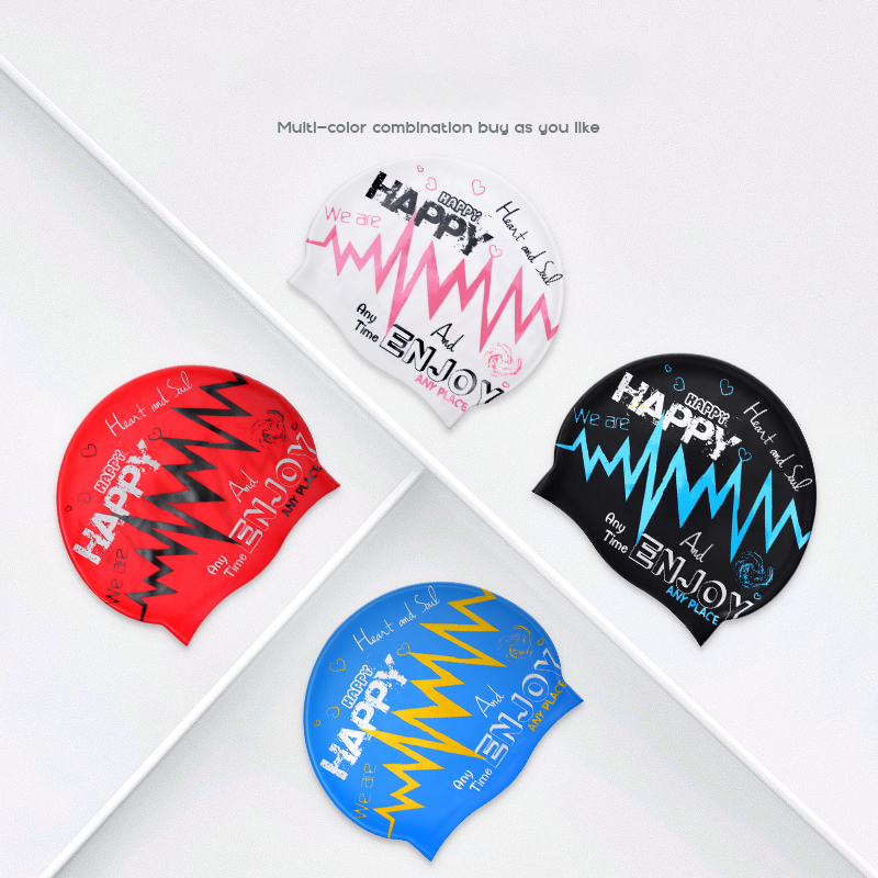 Boné de silicone unissex com impressão Graffiti para adultos, tamanho único, macio e confortável, elegante, novo, 1pc