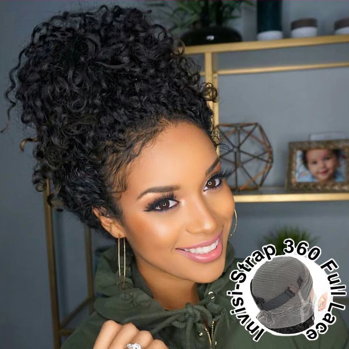 Pelucas de Cabello Humano 360 HD Full Lace Pre-arrancadas 13x6 13x4 con Encaje Frontal, Rizadas, Ondas Profundas, Sin Pegamento, Listas para Usar, 30 Pulgadas