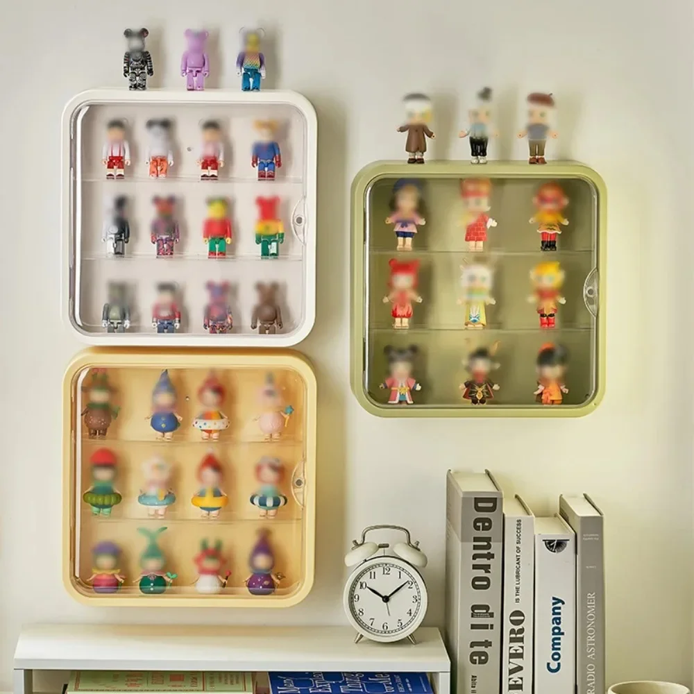 おもちゃや人形用のアクリル収納ボックス,ブラインドボックス,ディスプレイスタンド,壁掛け式,防塵,置物用,ショーケース用オーガナイザーボックス