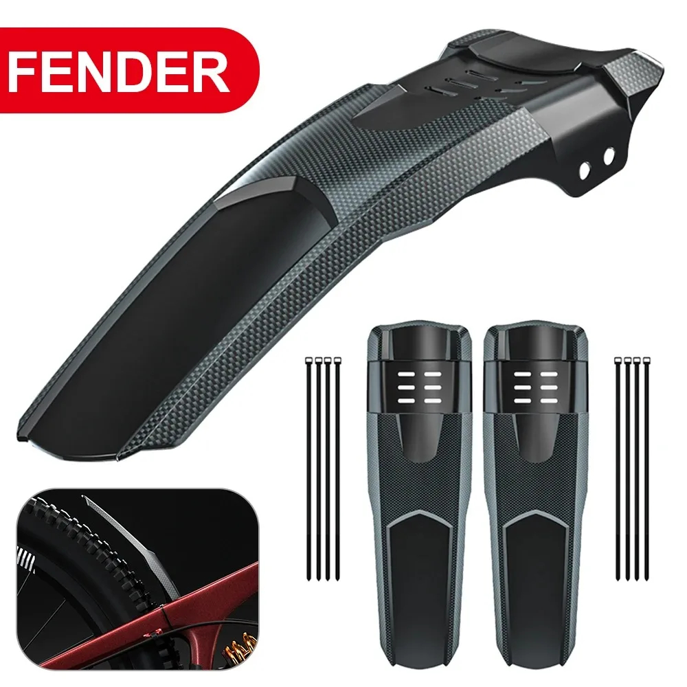 Fender sepeda gunung, aksesori bersepeda sayap sepatbor pelindung lumpur sepeda MTB roda ban depan belakang