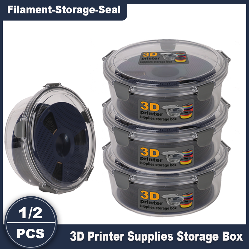 3D Printer Filament Storage Box Moisture-Proof Sealed Dry Box for PLA PETG ABS TPU Filament Spool Holder, 3D Printer Accessories