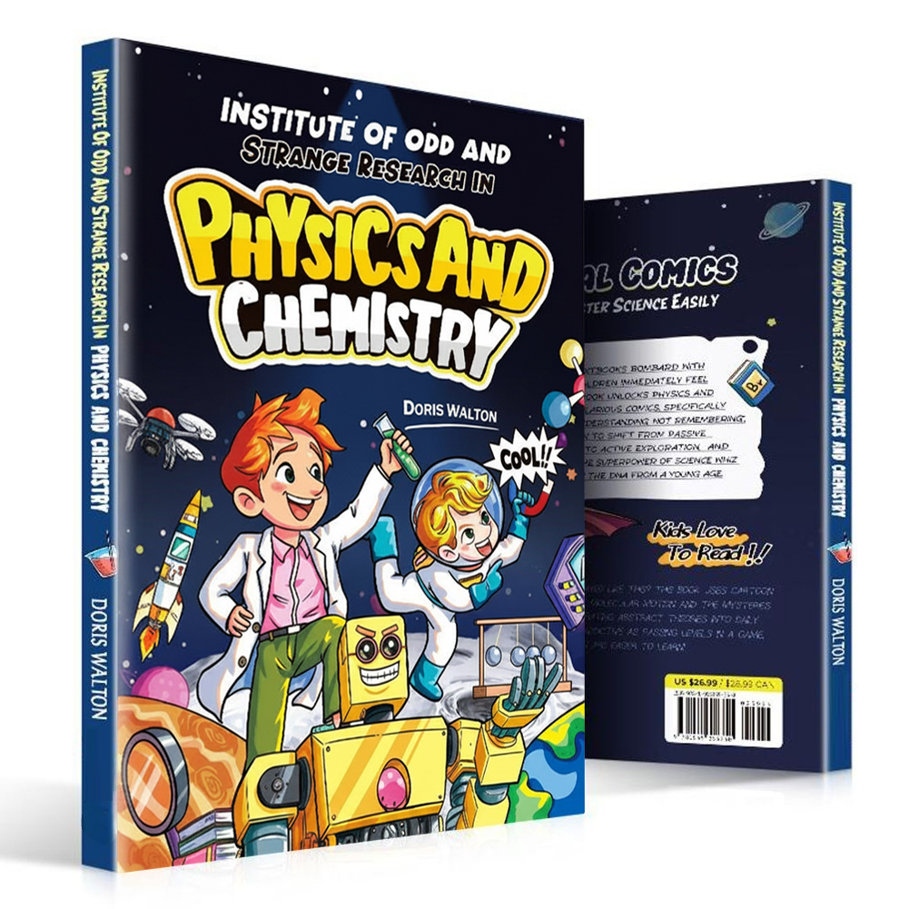 Cómic de Física y Química para Niños: Guía Divertida de Ciencia STEM con Explicaciones Sencillas, Ejemplos de la Vida Real y Experimentos