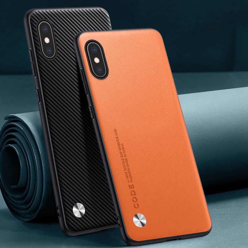 Étui de luxe en cuir PU pour iPhone X XS XR, coque arrière mate en silicone, protection pour iPhone XS Max X S iPhone X