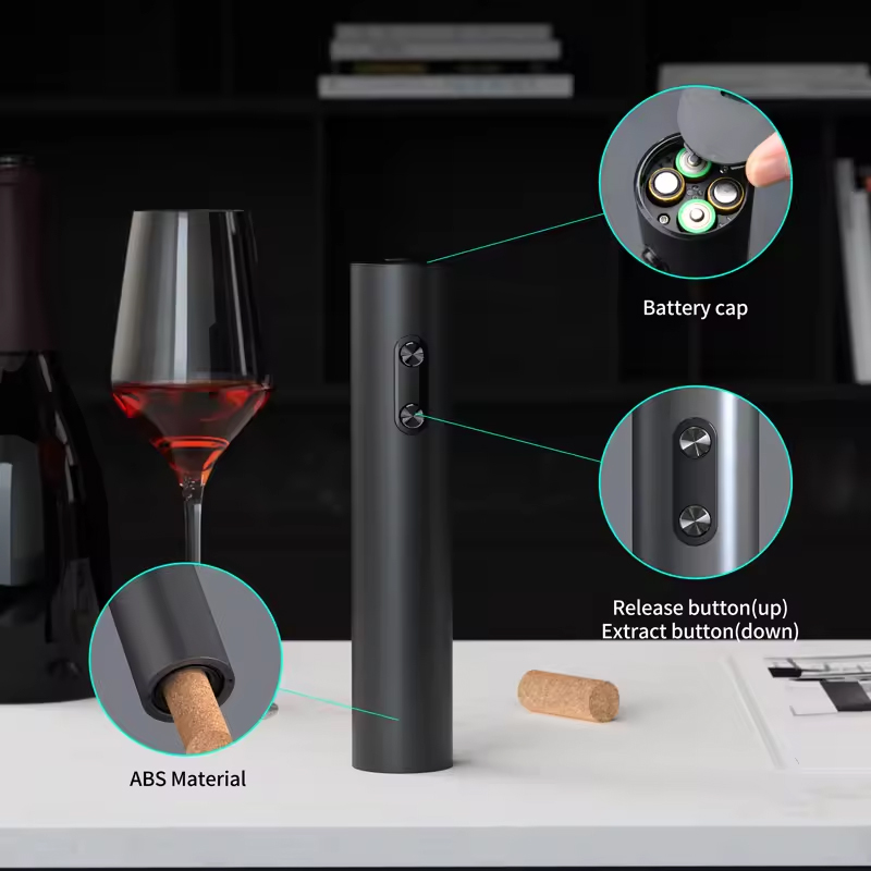 Conjunto elétrico automático de abridor de vinho tinto, rolha de vinho multifuncional, despejador de vinho, abridor de garrafa elétrico, conjunto de presente para estilo ins